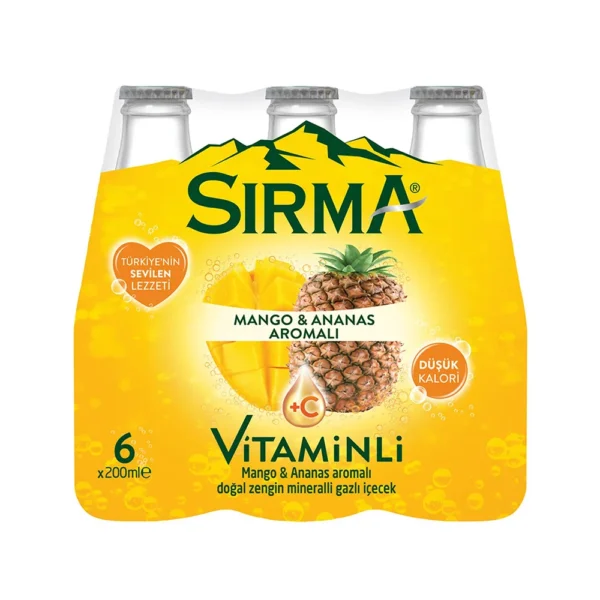 Sırma Maden Suyu Mango&Ananas 200 ml 6'lı Paket
